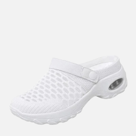 Women's Cushioned Mesh Slip-On Clog Walking Shoes Sandals