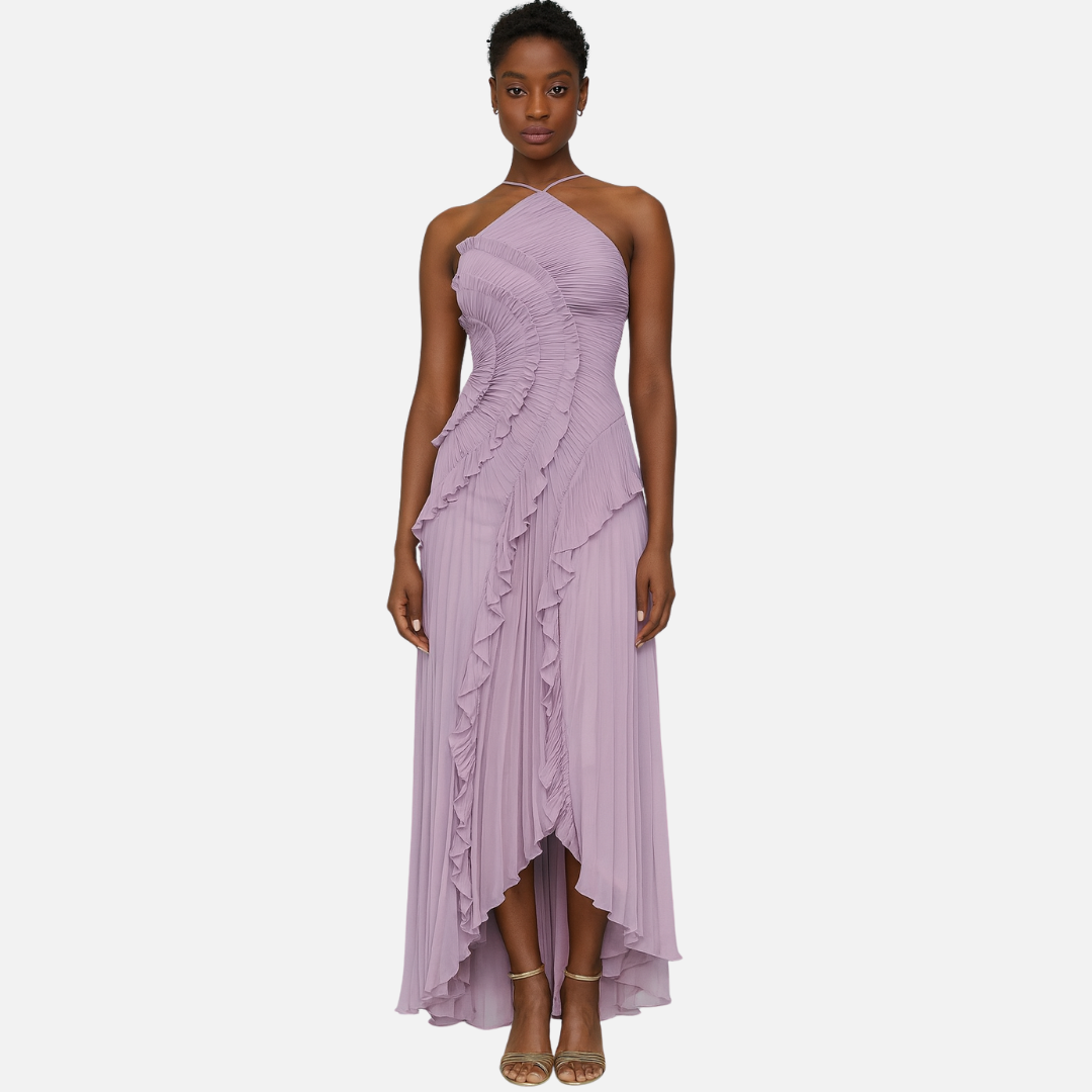 Pleated Maxi Dress Sleeveless