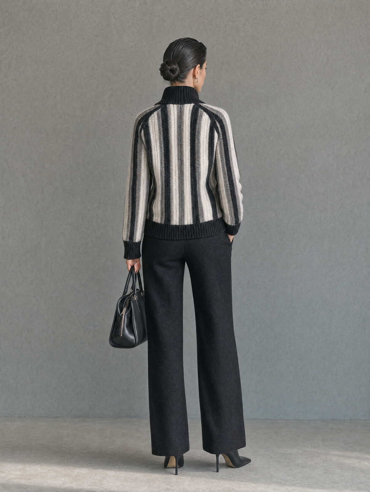 Women's Vintage Stand Collar Cardigan – ModClo
