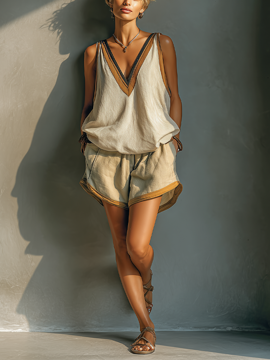 Women's Khaki Linen Dress – ModClo