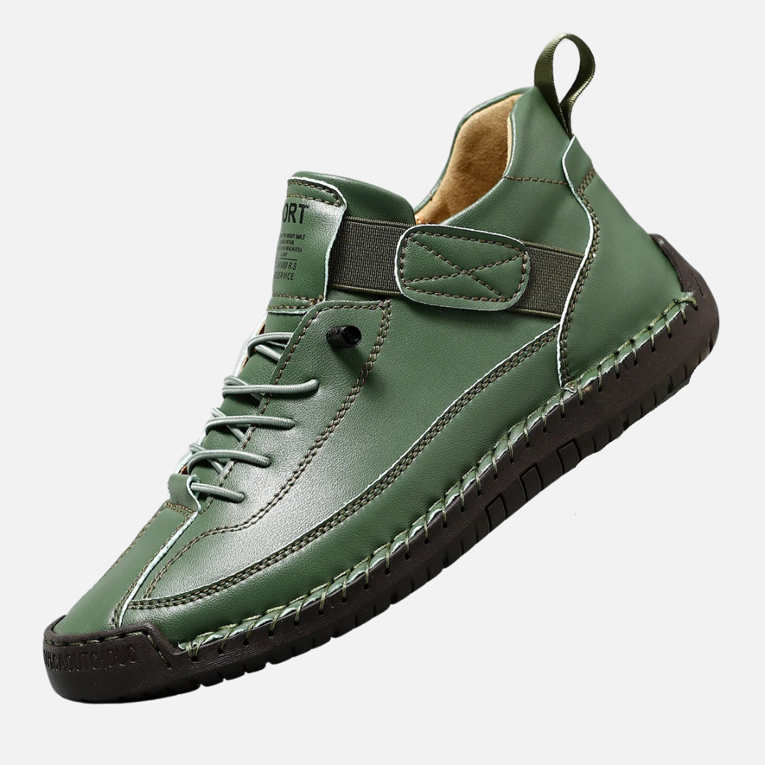 Women's Leather Ankle Walking Shoes