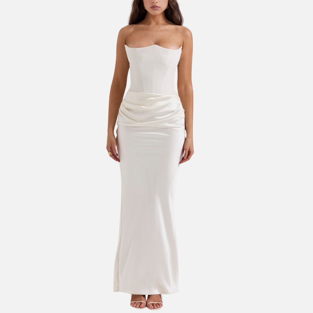 Strapless Maxi Dress for Women's - Evening Dress