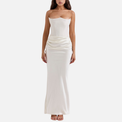 Strapless Maxi Dress for Women's - Evening Dress
