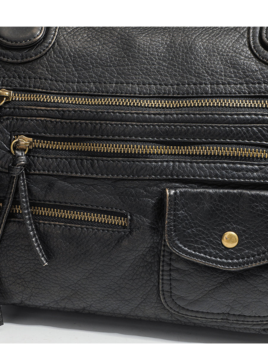 Women's Leather Distressed Multi Handbag – ModClo
