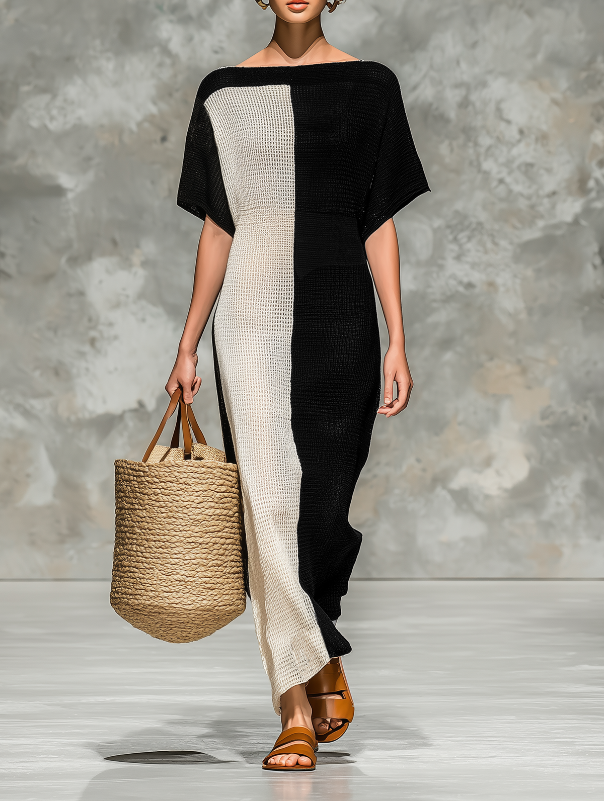 Women's Knit Knit Boat Maxi Dress – ModClo