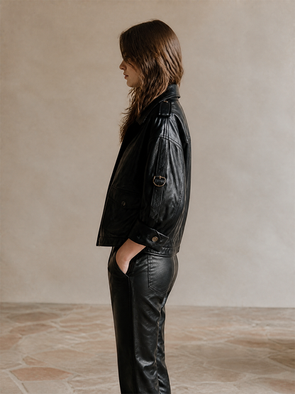 Women's Double Breasted Cropped Jacket – ModClo