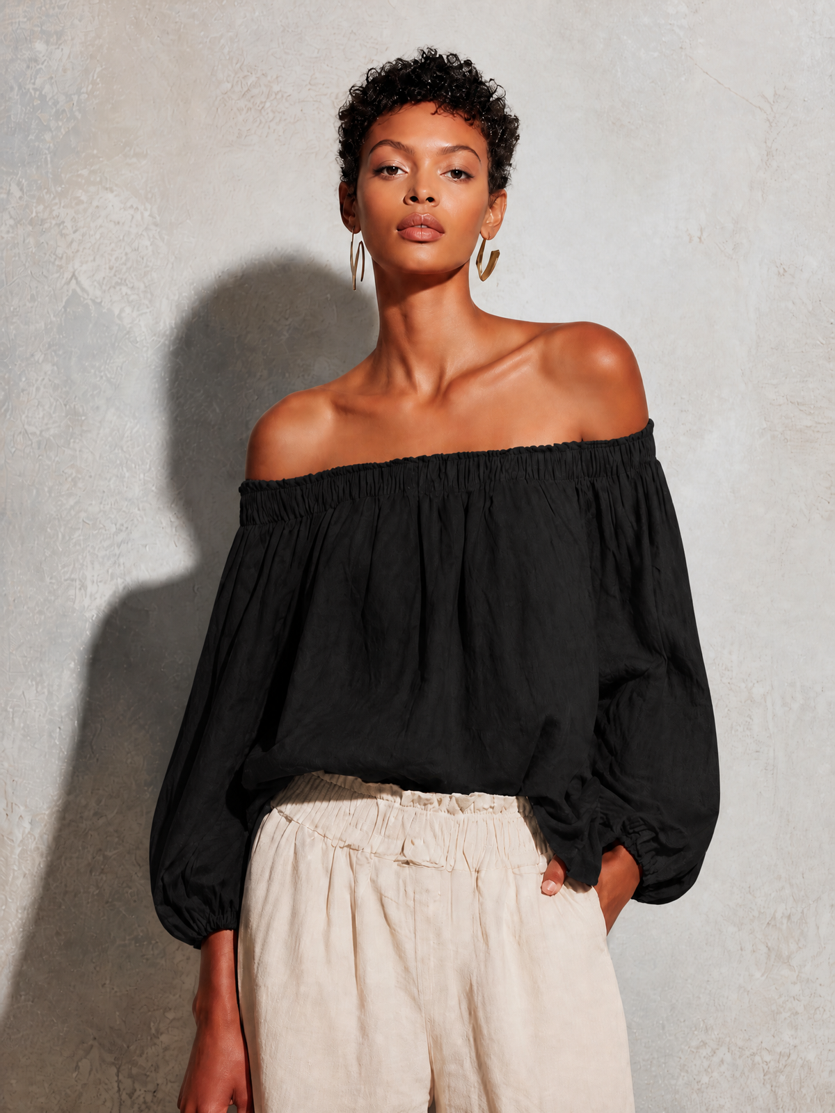 Women's Purple Linen Top – ModClo
