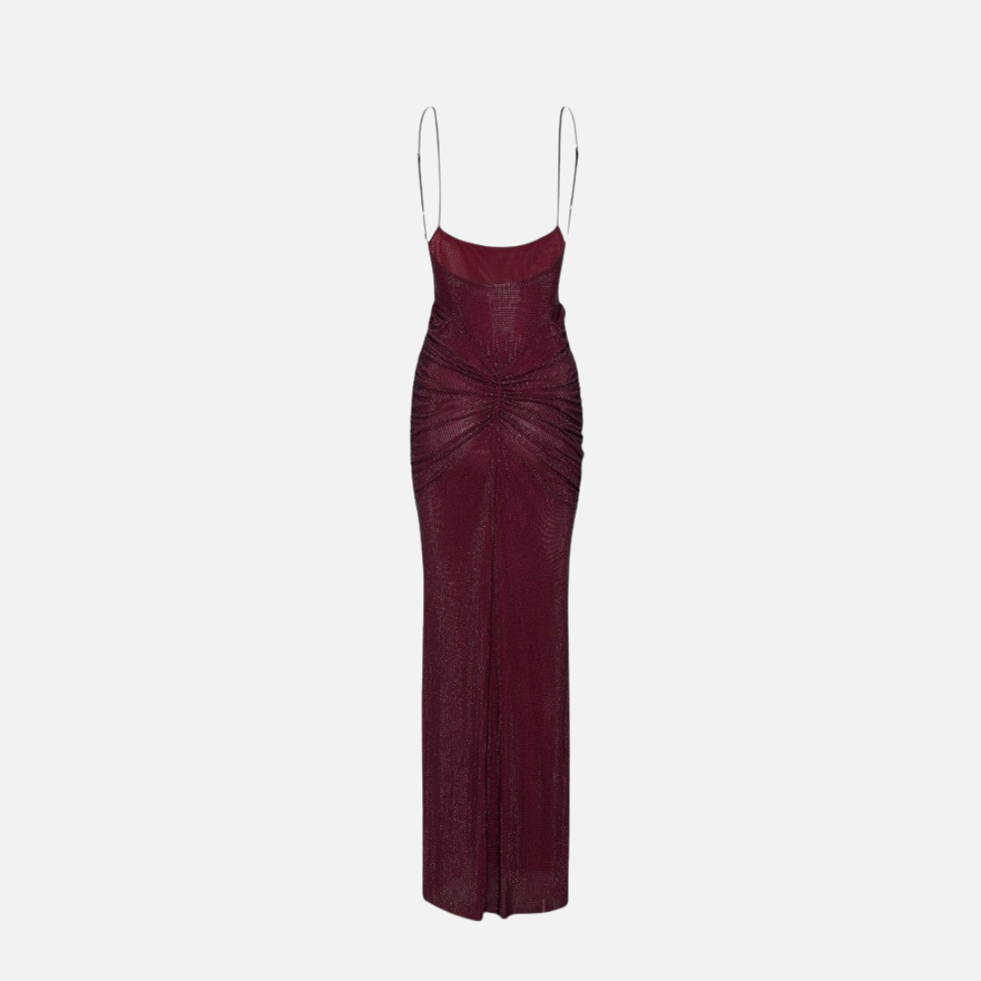 Women's Sequin Formal Maxi Dress – Backless Spaghetti Strap Sparkly Evening Gown