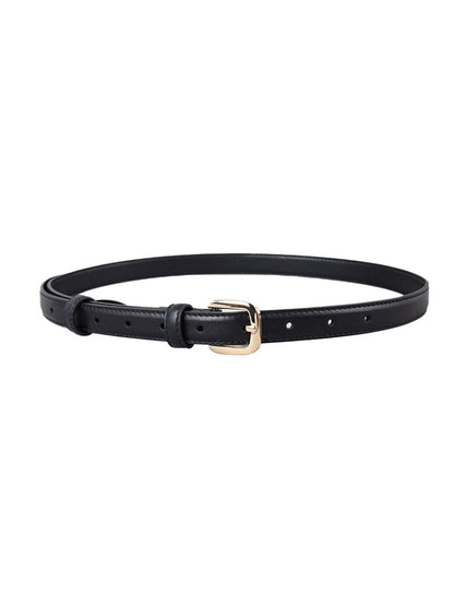 Women's Leather Square Buckle Belt – ModClo
