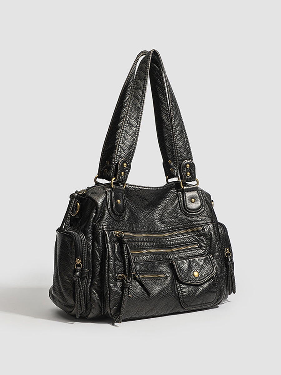 Women's Leather Distressed Multi Handbag – ModClo