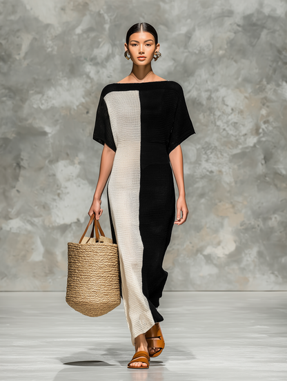 Women's Knit Knit Boat Maxi Dress – ModClo