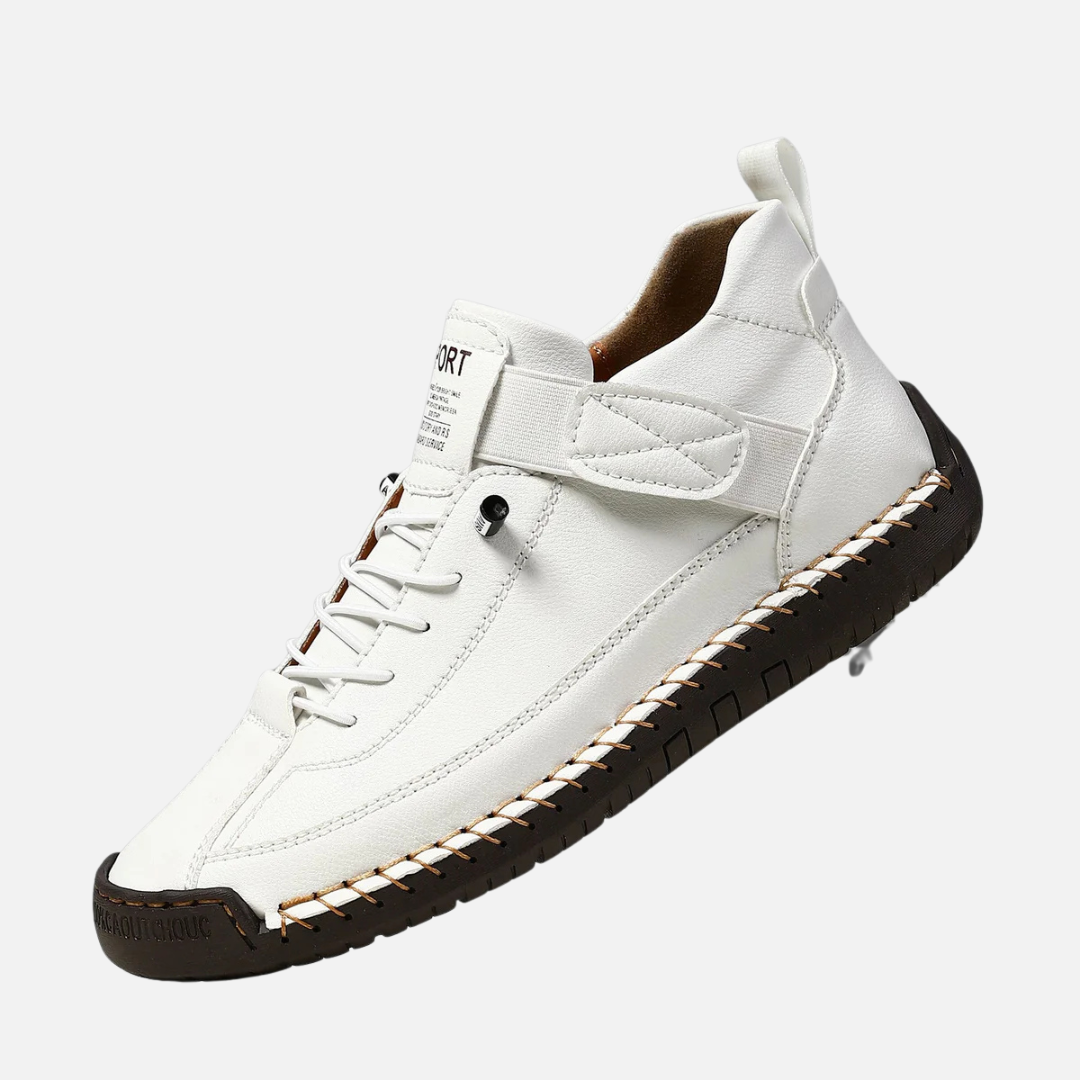 Women's Leather Ankle Walking Shoes