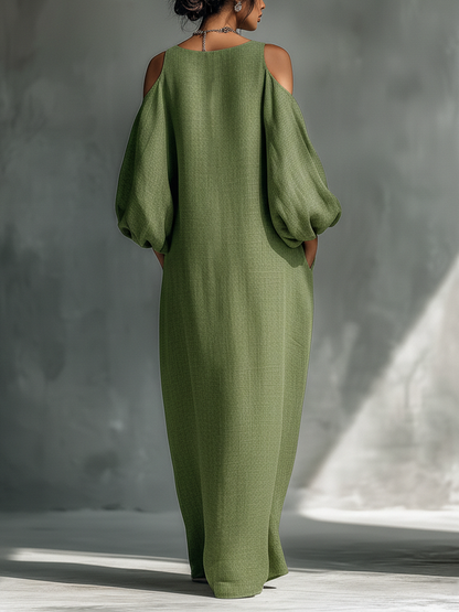 Women's Green Oversized Maxi Dress – ModClo
