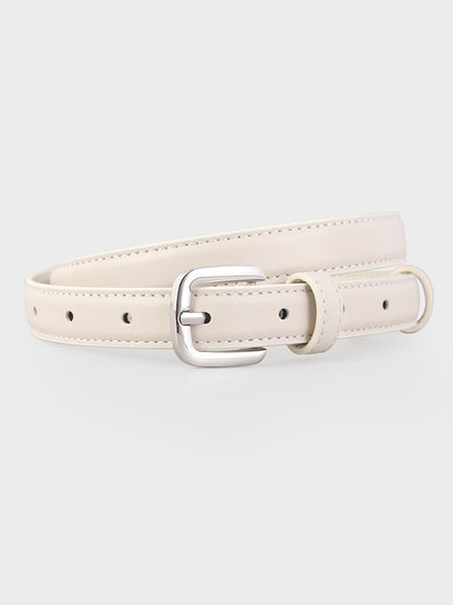 Women's Leather Square Buckle Belt – ModClo