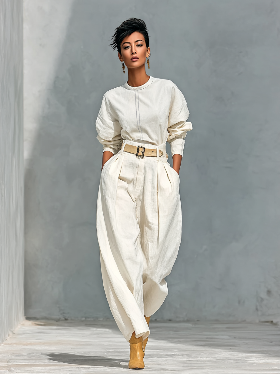 Women's Linen Long Sleeve Set – ModClo