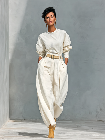 Women's Linen Long Sleeve Set – ModClo