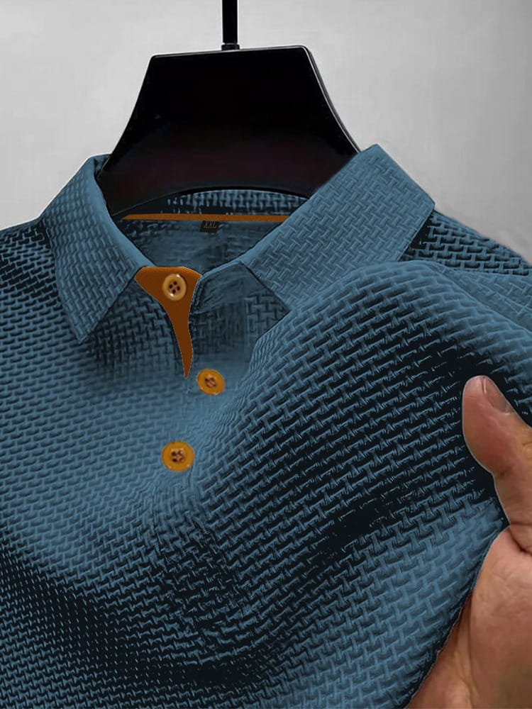 Men's Breathable Knit Polo Shirt