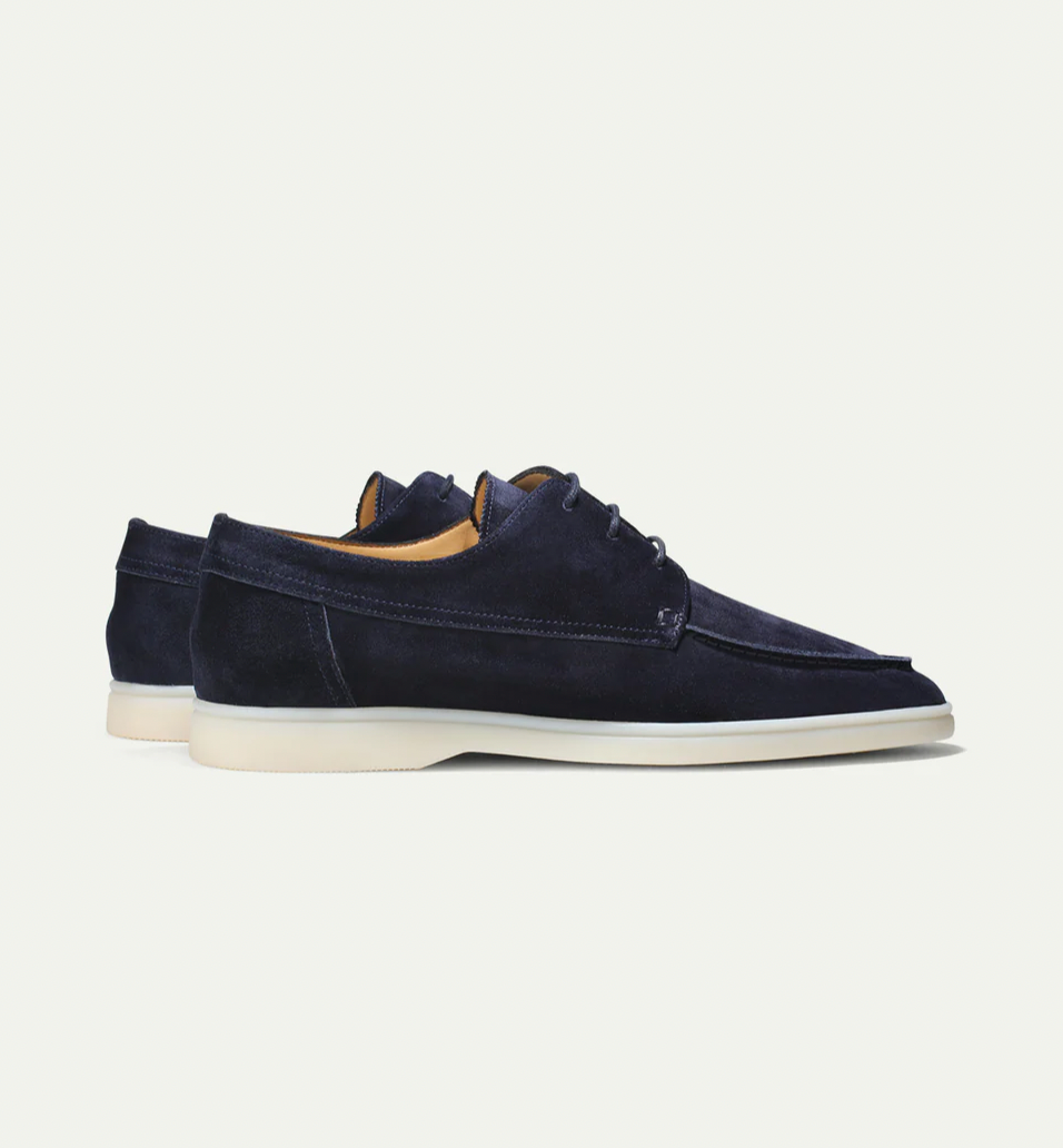 Men's Suede Loafers With Laces – ModClo, view 4
