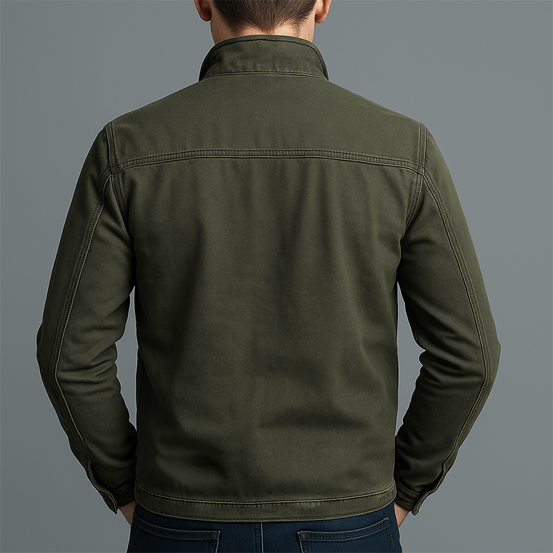 Men's Cotton Zip Jacket Windproof