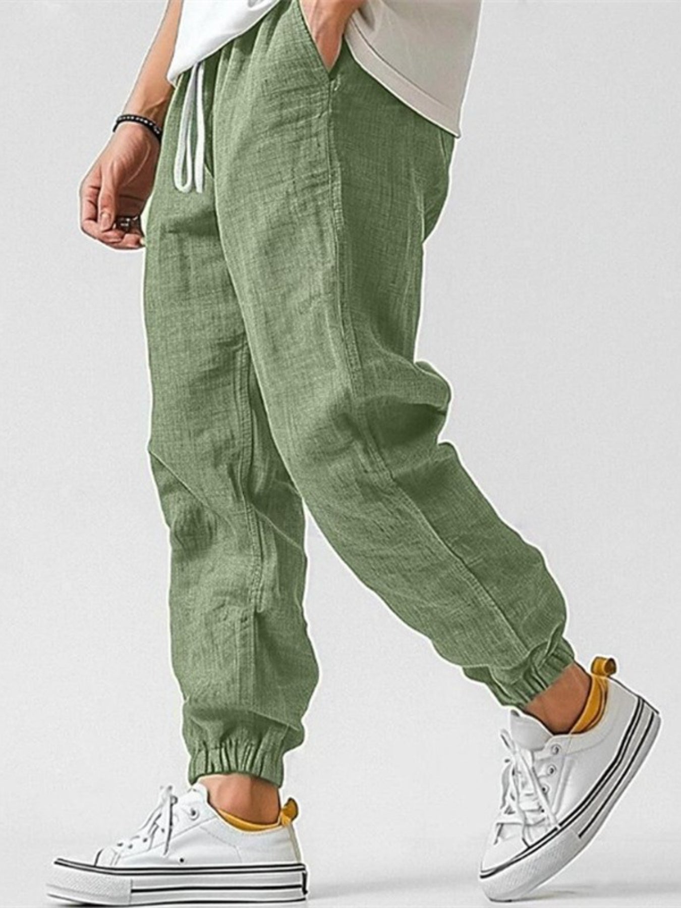 Men's Linen Jogger Pants