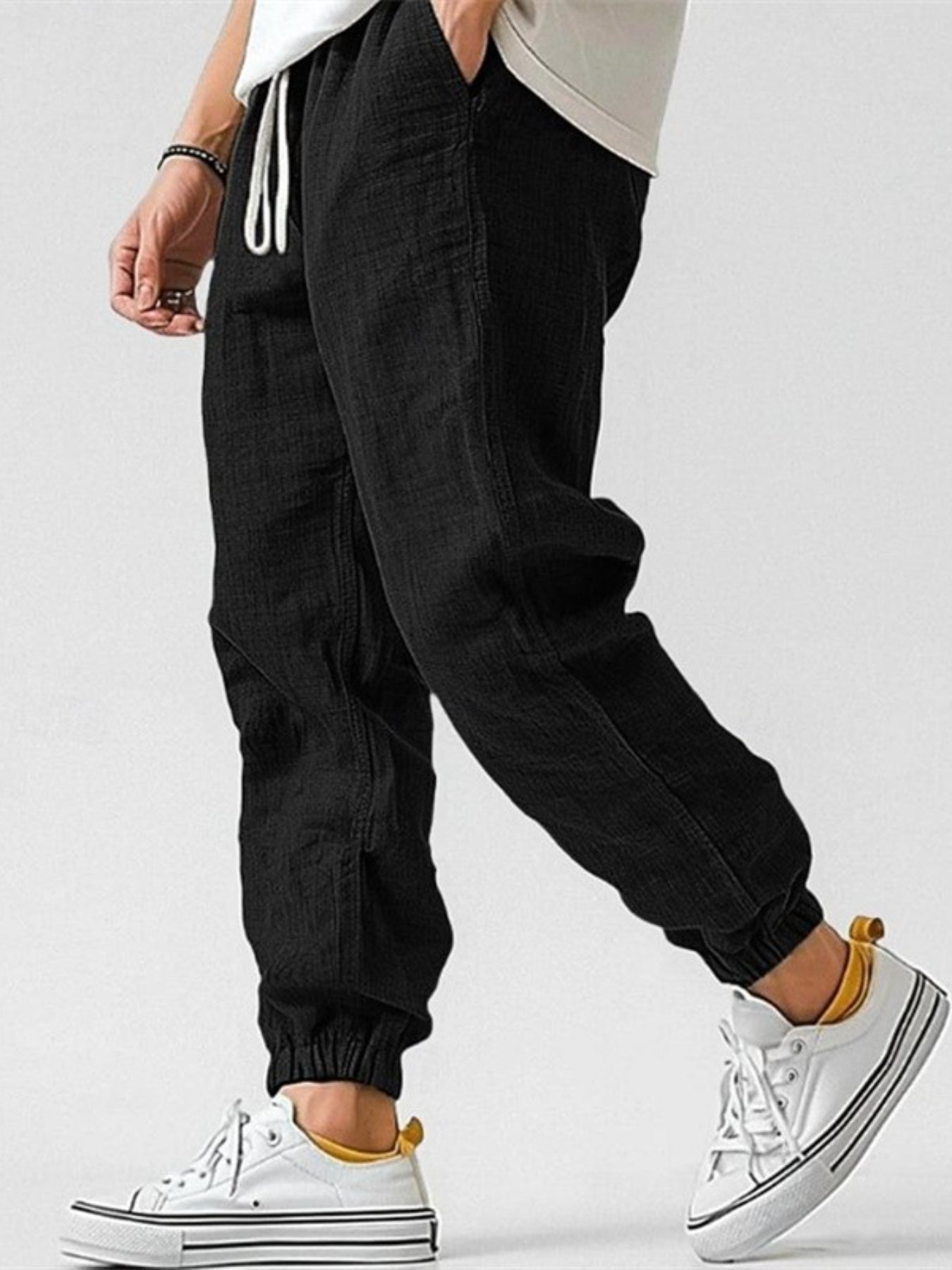 Men's Linen Jogger Pants