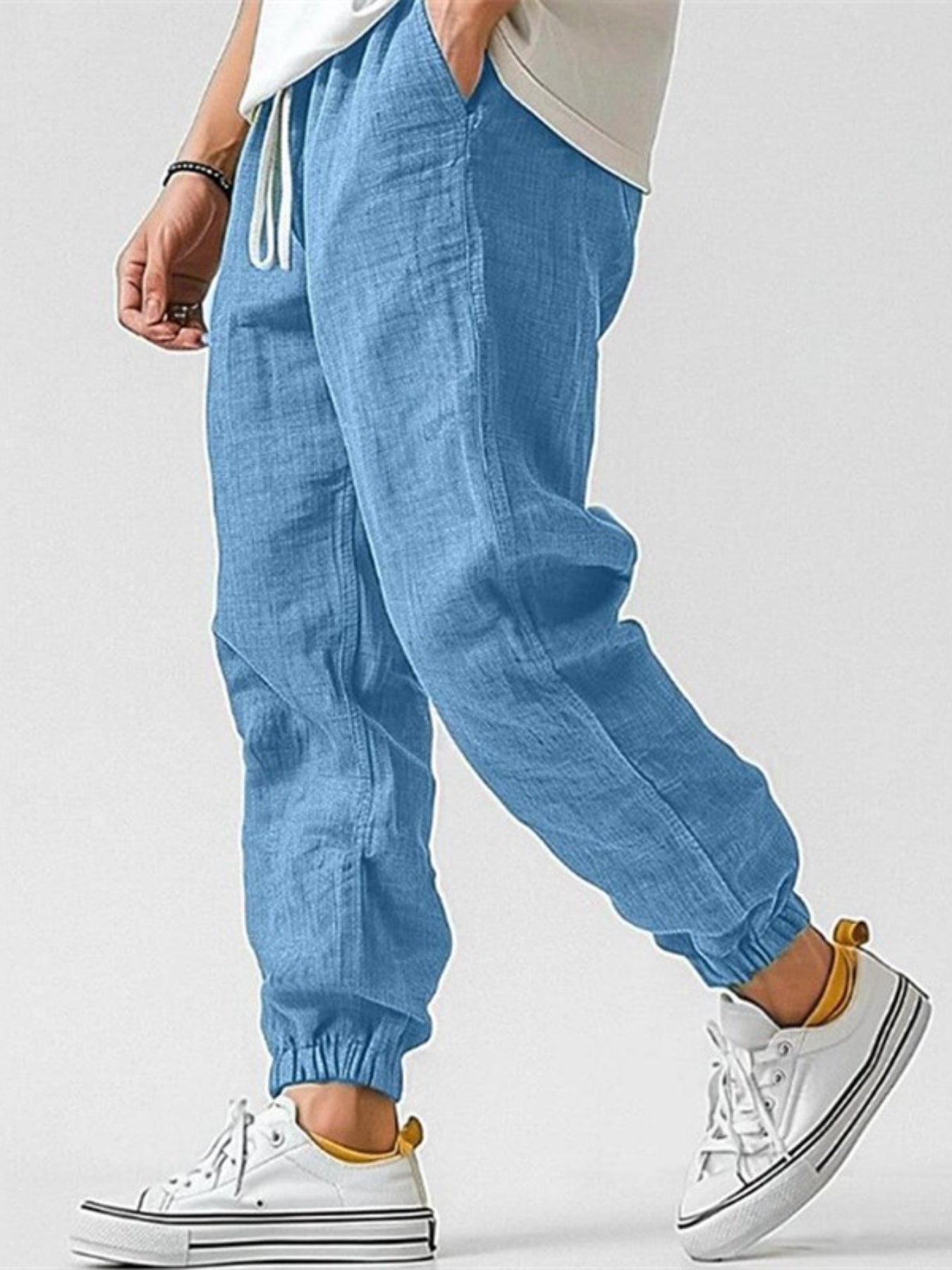 Men's Linen Jogger Pants