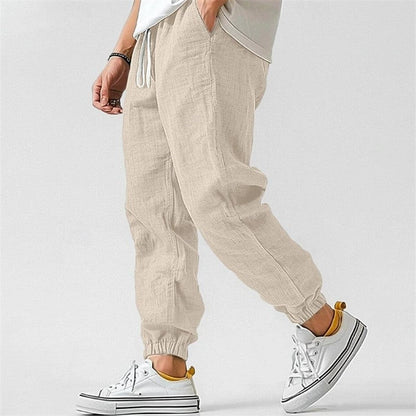 Men's Linen Jogger Pants