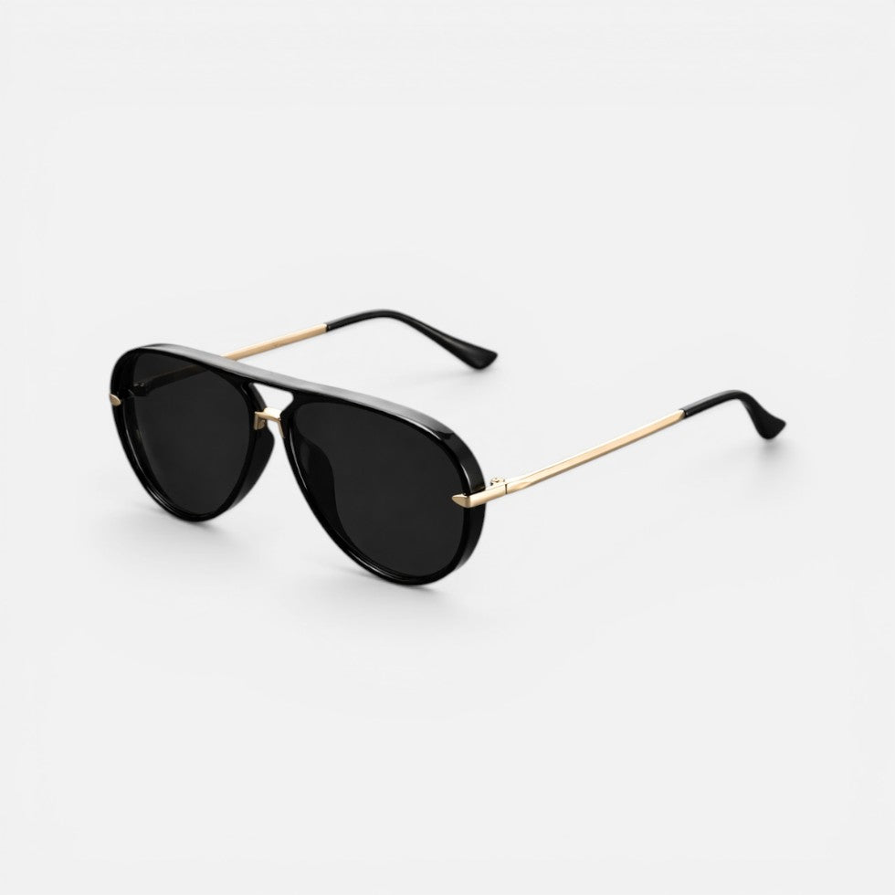 Aviator Style Sunglasses with Tinted Lenses – ModClo, view 3