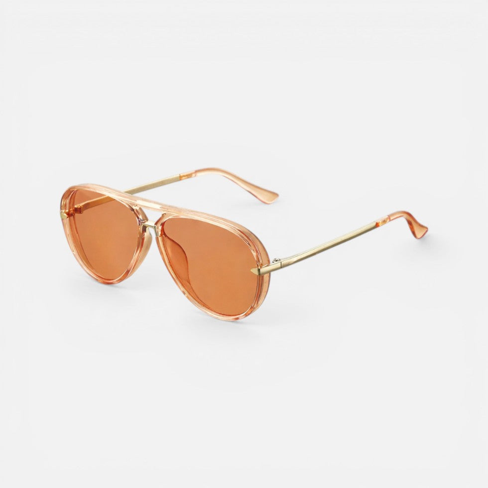Aviator Style Sunglasses with Tinted Lenses – ModClo, view 2