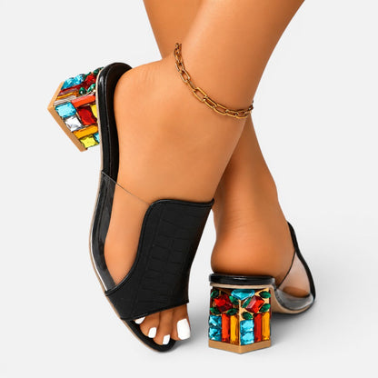 Open-Toe Block Heel Sandals – ModClo, view 5