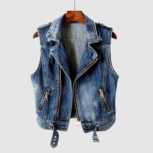 Arantique Denim Edge Vest by Lilian-Thouram™