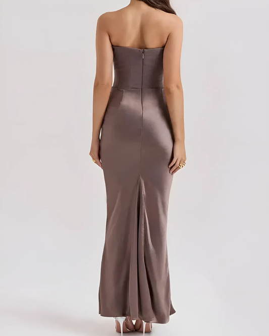 Claire | Women’s Wedding Guest Draped Maxi Dress 1