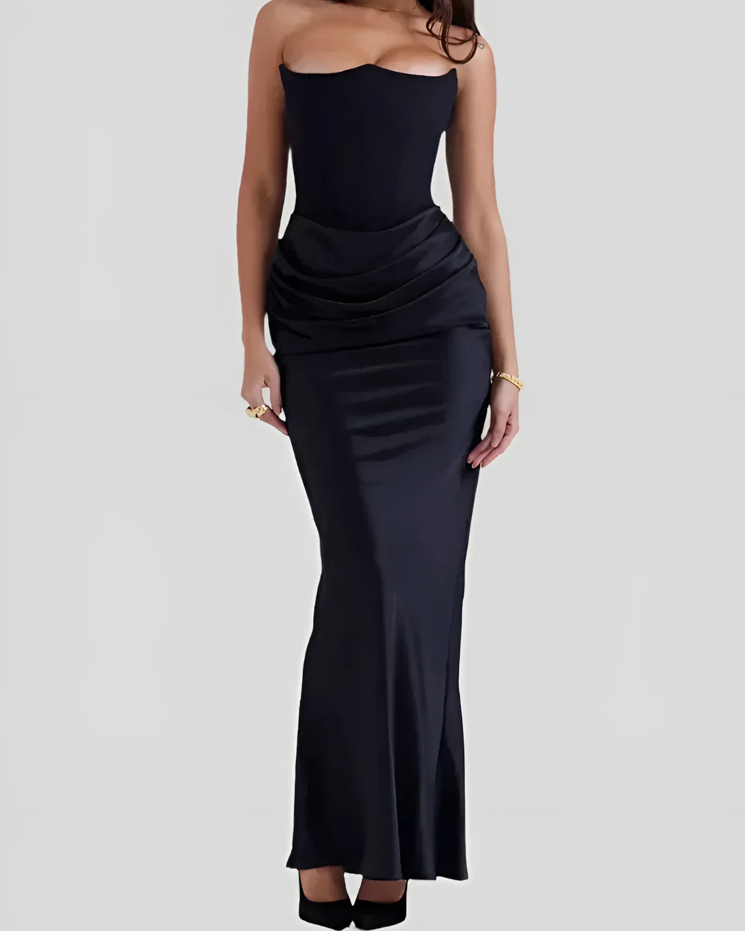 Claire | Women’s Wedding Guest Draped Maxi Dress 2