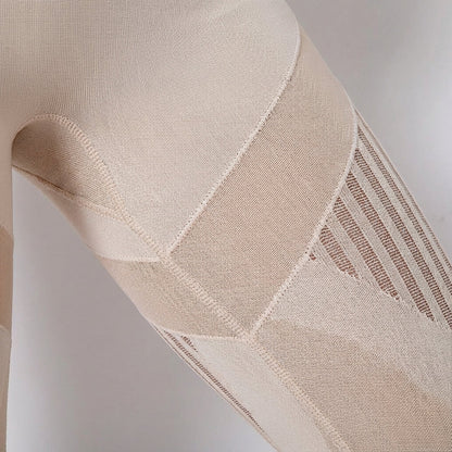 Women's Seamless Ribbed Anti-Cellulite Compression Leggings