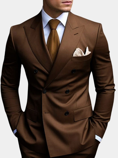 Men's Double Breasted Suit Structured