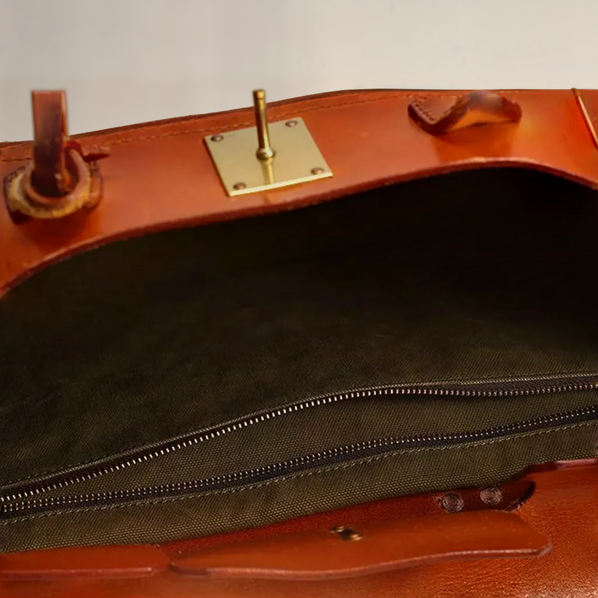 Women's Leather Canvas Weekend Bag Travel
