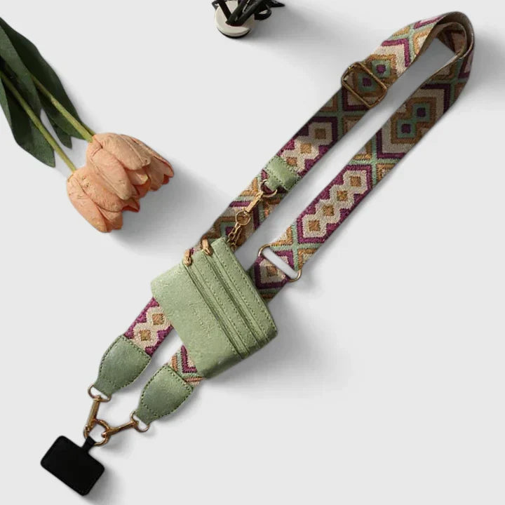 Women's Crossbody Phone Bag with Zip Pouch