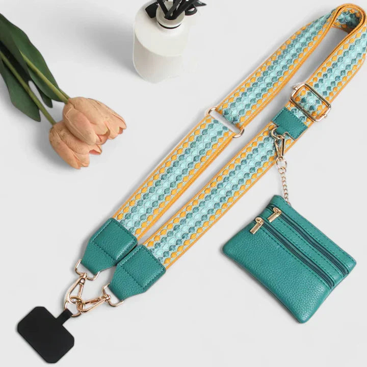 Women's Crossbody Phone Bag with Zip Pouch