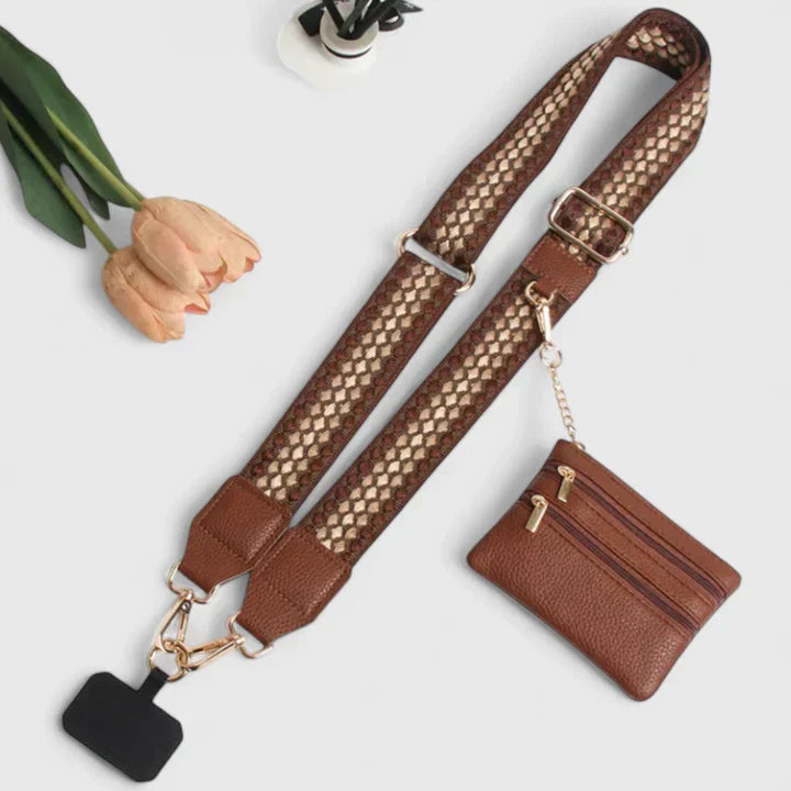 Women's Crossbody Phone Bag with Zip Pouch