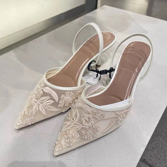 Women's Kitten Heel Slingbacks