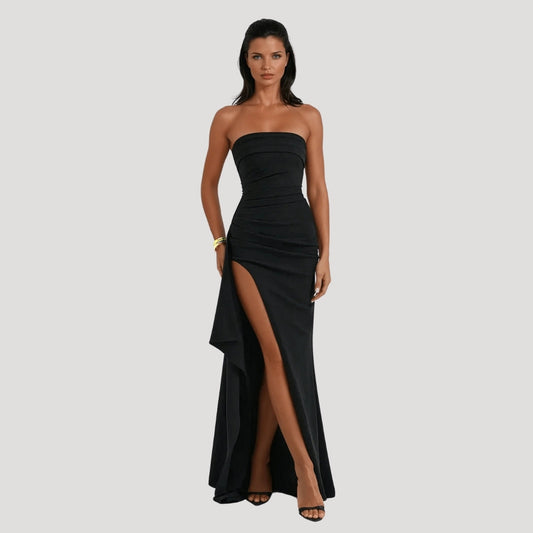 Emma | Women’s Wedding Guest Strapless Maxi Dress 1
