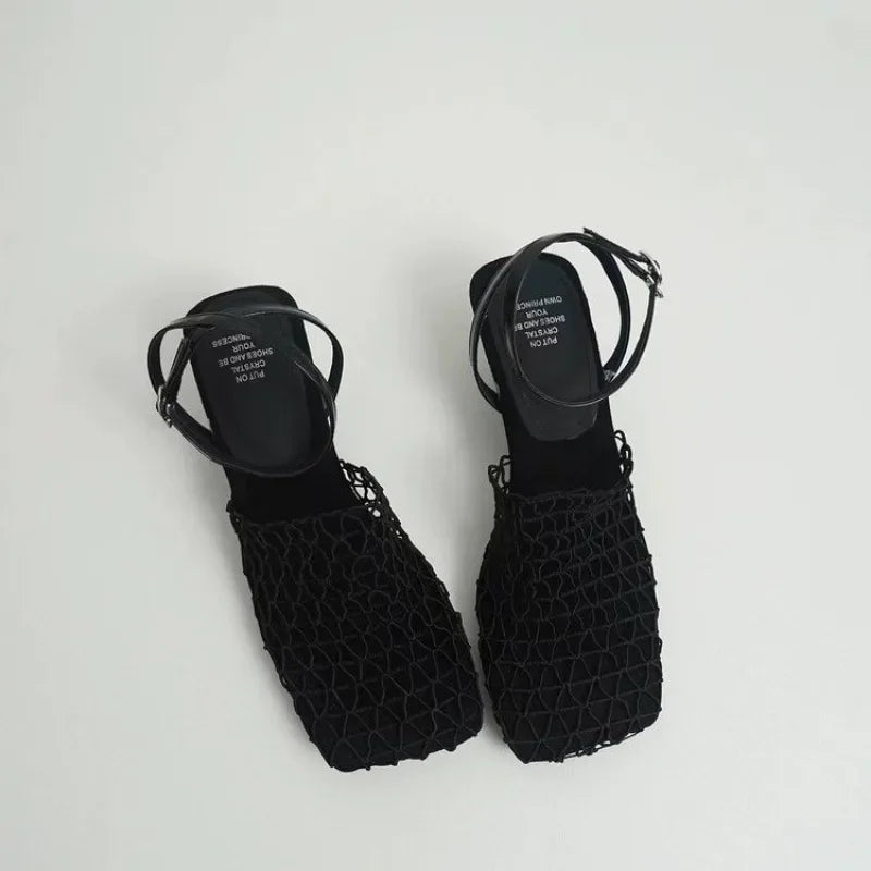 Women's Mesh Weave Heels