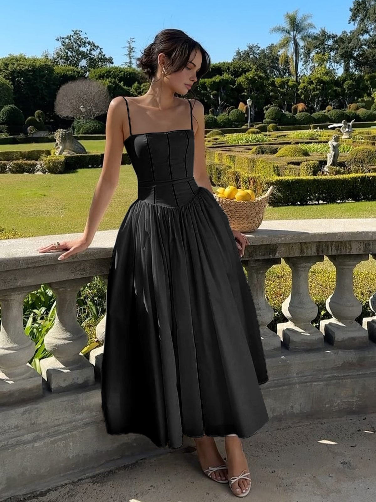 Gabriella | Women’s Wedding Guest Elegant Corset Midi Dress 3