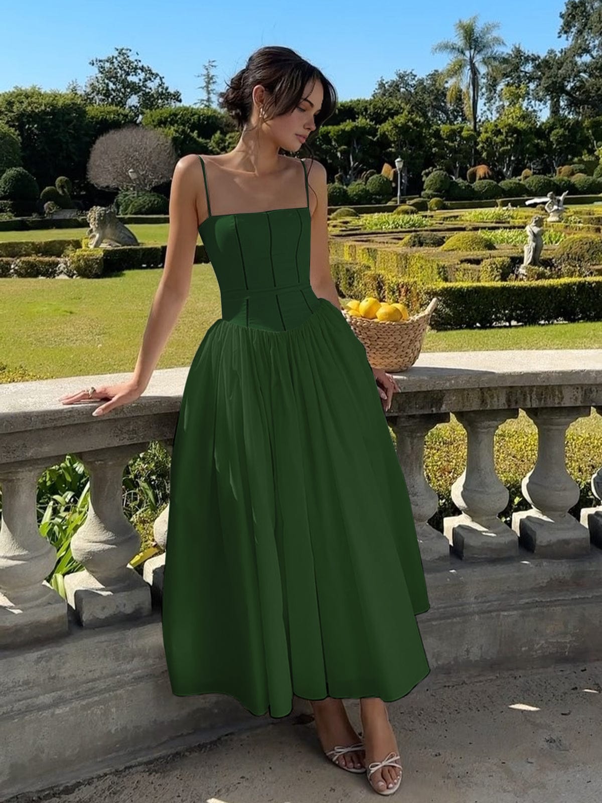 Gabriella | Women’s Wedding Guest Elegant Corset Midi Dress 5