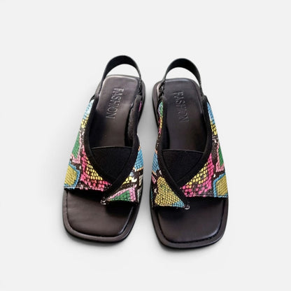 Open-Toe Slingback Flat Sandals – ModClo, view 5