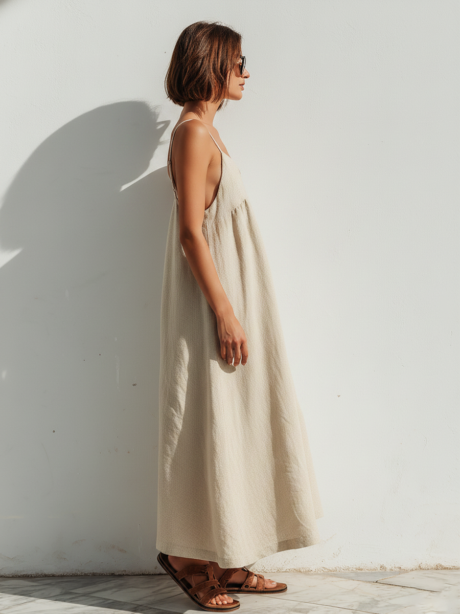 Women's Linen Asymmetric Dress – ModClo