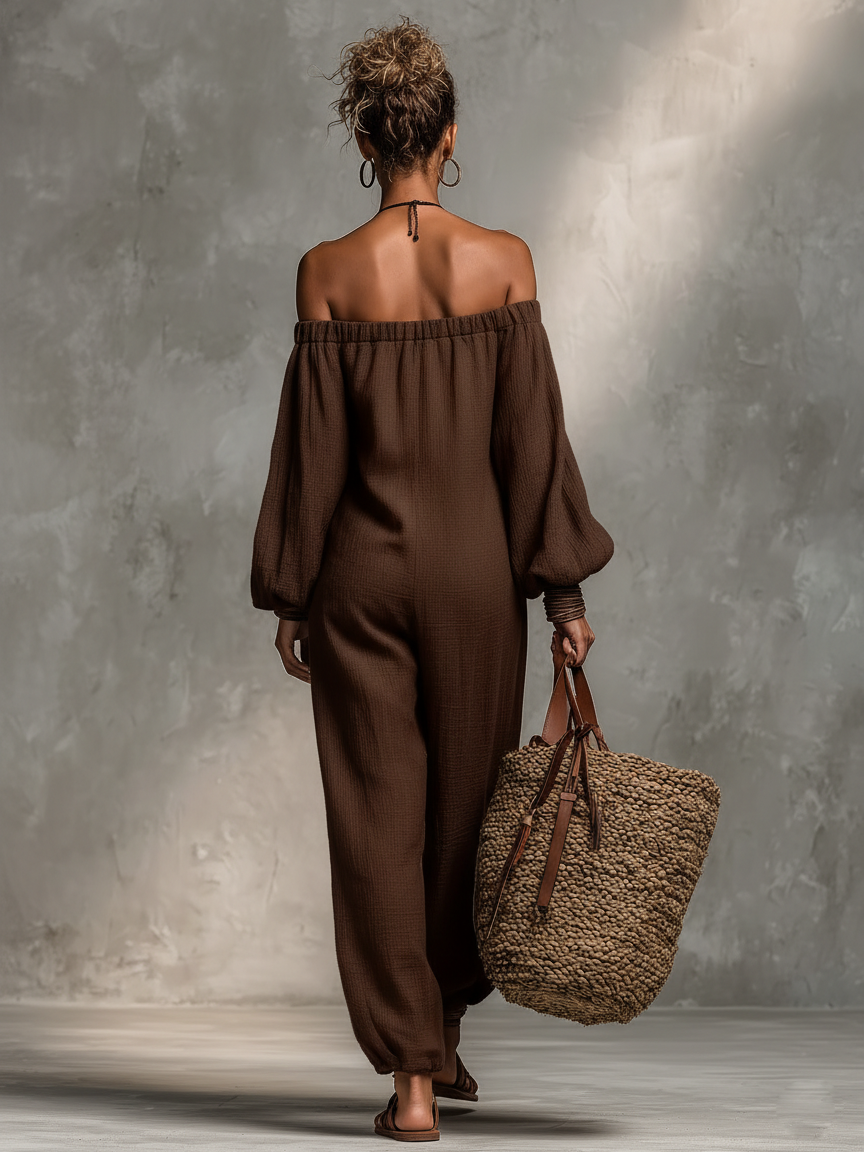 Women's Linen Strapless Jumpsuit – ModClo