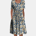Light Floral Blue