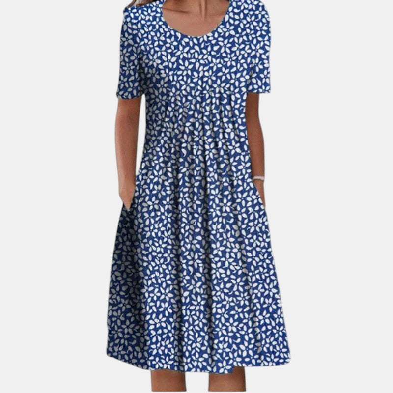 Women's Cotton Tummy Coverage Dress Floral