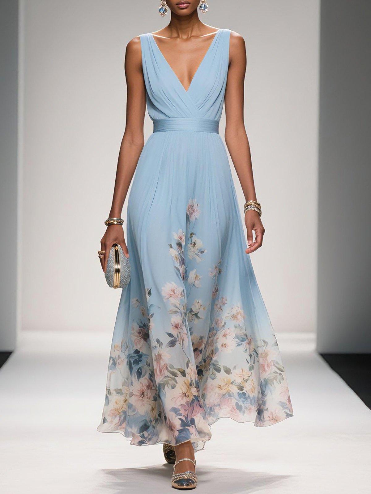 Isabella | Women's Floral Print Wedding Guest Dress 0
